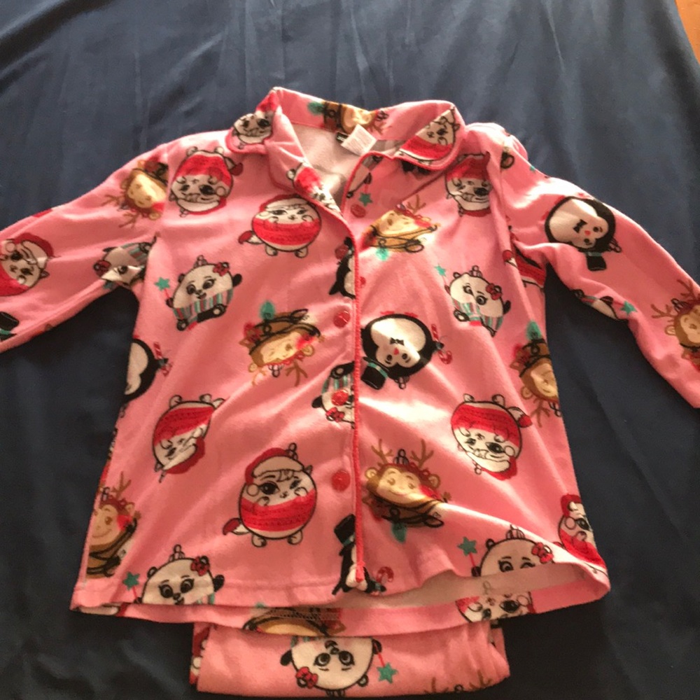 Girls flannel pajama set